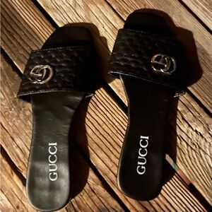 Gucci Black Slides